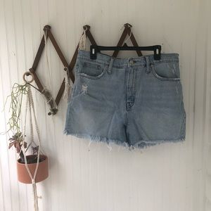Madewell high rise denim short